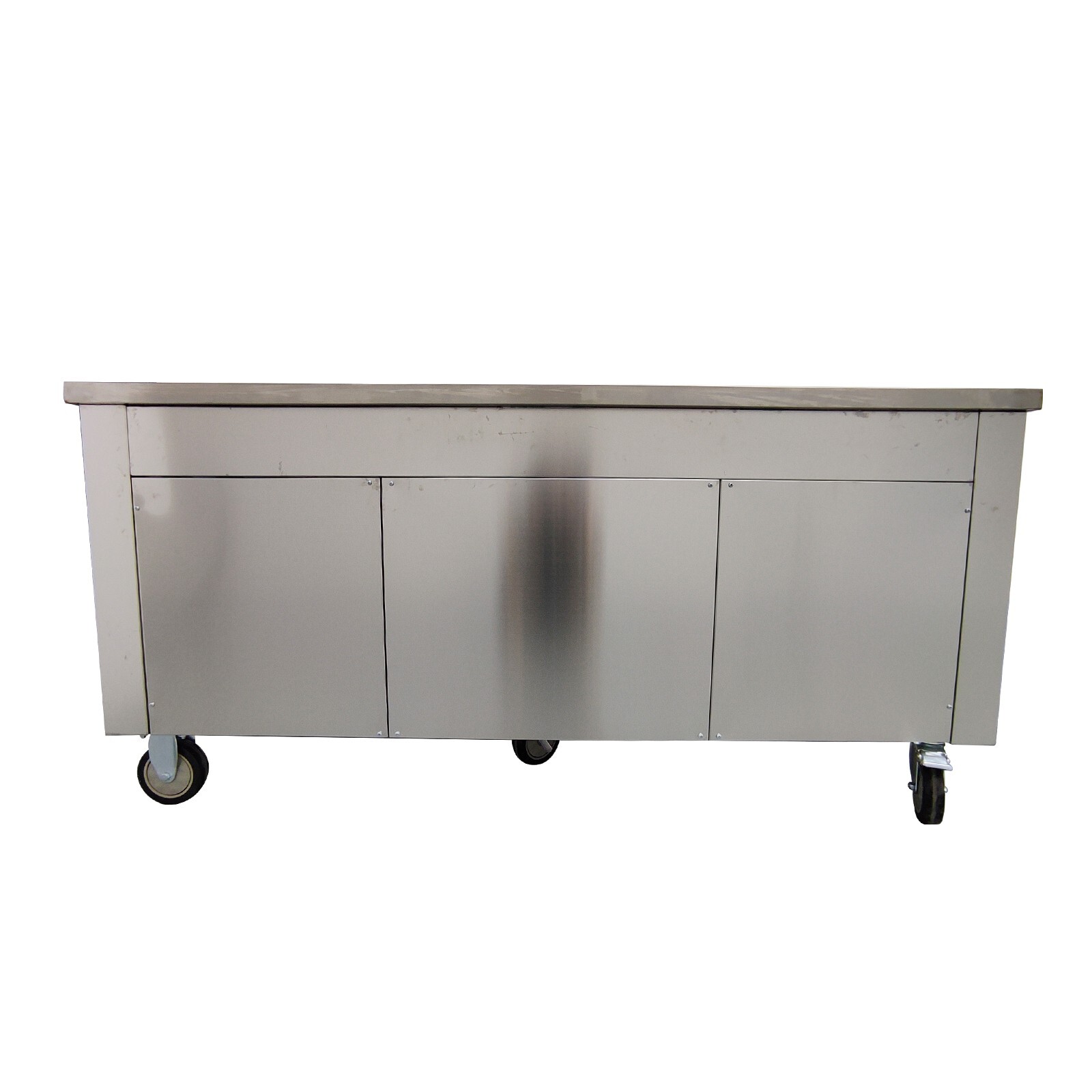110V Commercial Double Square Pan Ice Frying Machine Fried Yogurt Rolls Maker