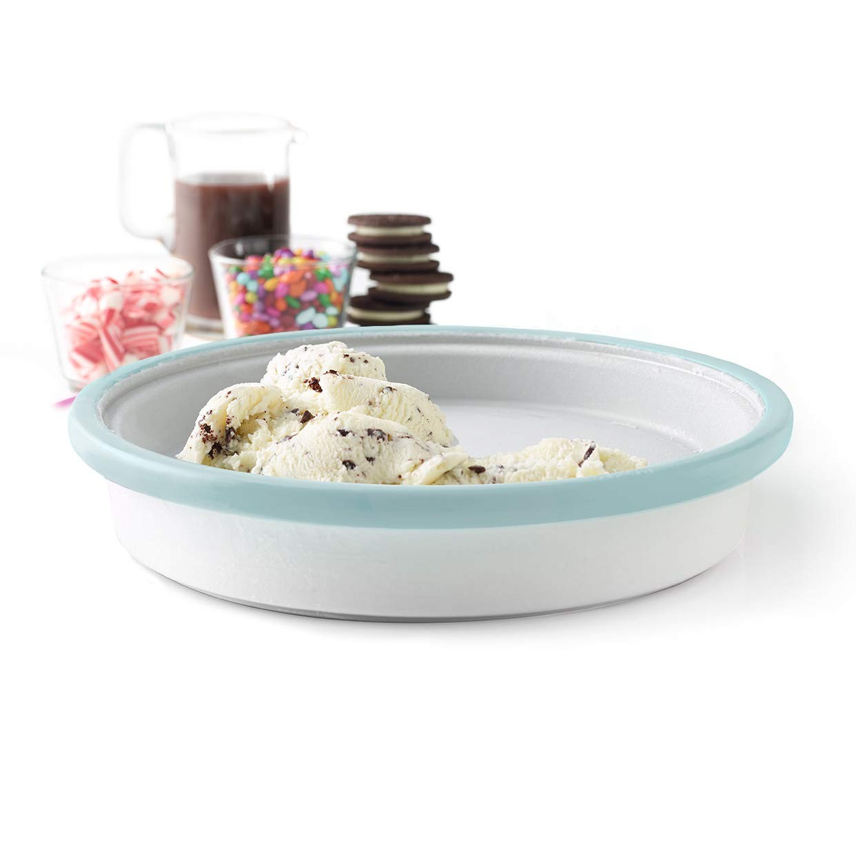 Chef’n 5255870 Sweet Spot Ice Cream Maker Includes Recipe Book Blue Glow