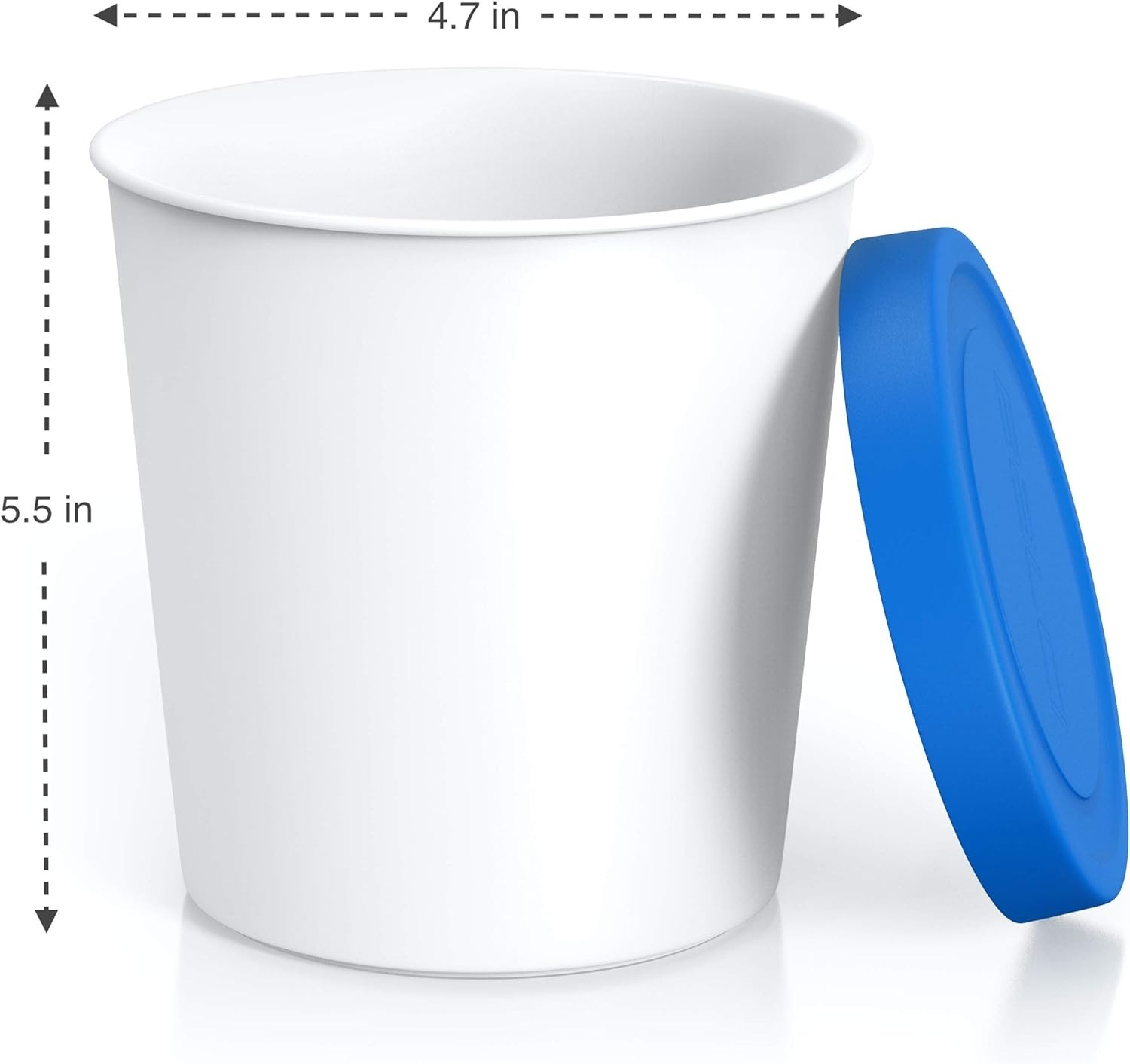Stylish 1 Quart Blue Ice Cream Containers – 2 Pack | BPA-Free & Durable Design