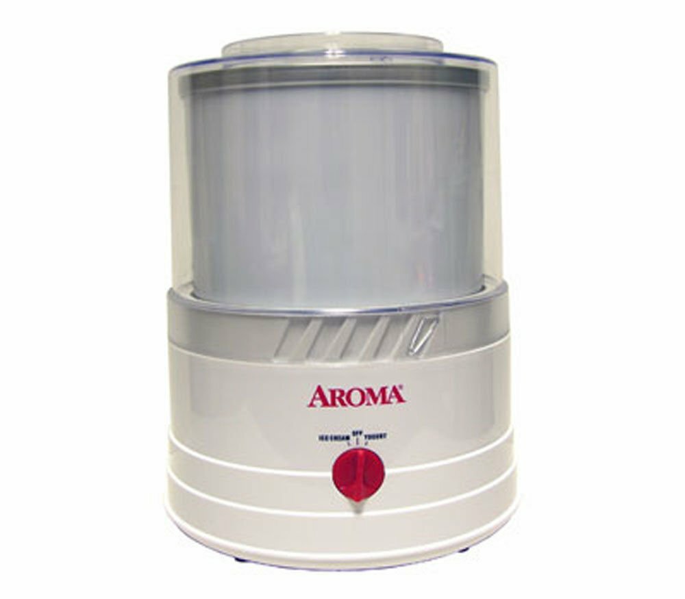 ICE CREAM MAKER AROMA AIC-100 Frozen Yogurt Sorbet w HOME RECIPES