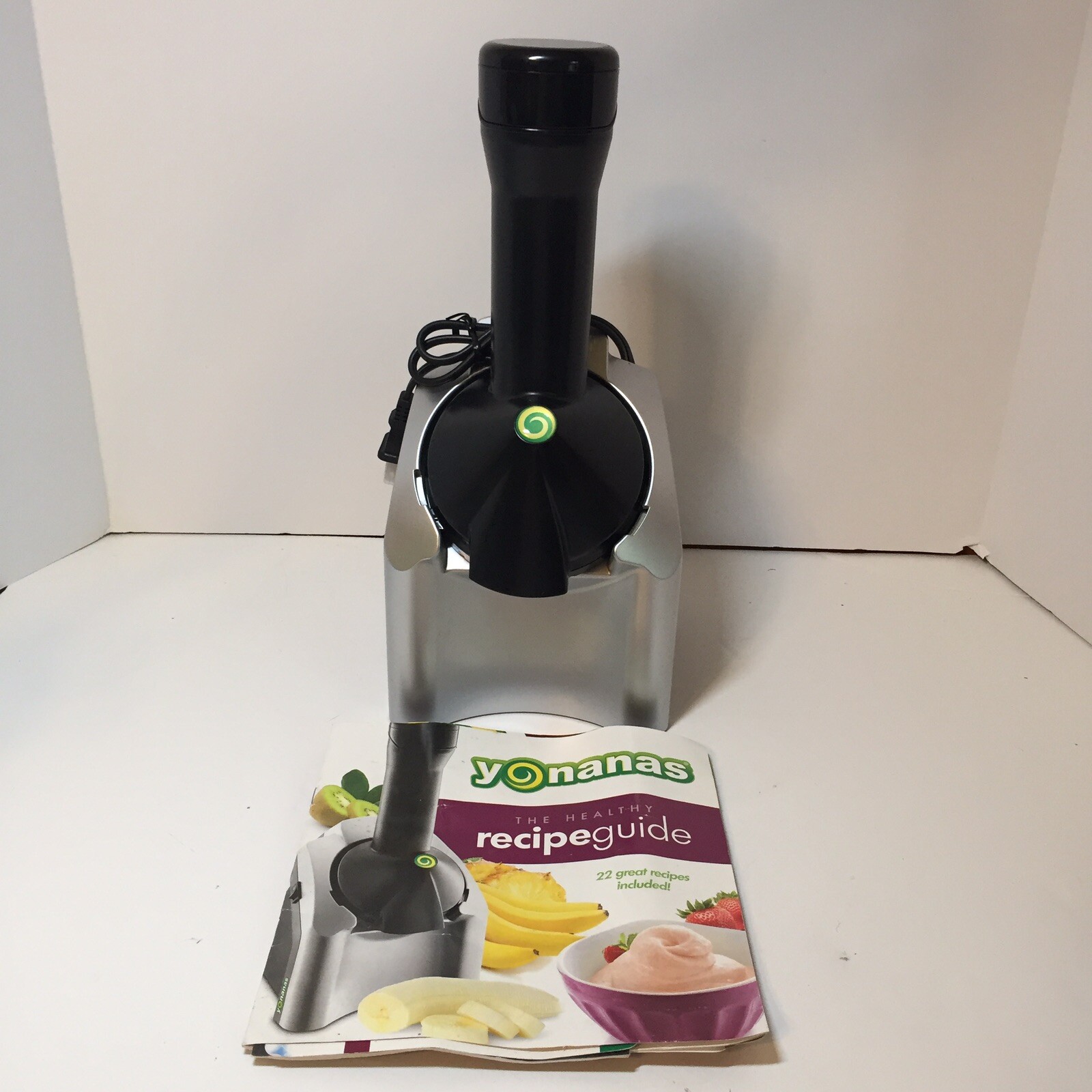 Yonanas Frozen Treat Maker Silver Black Model 901