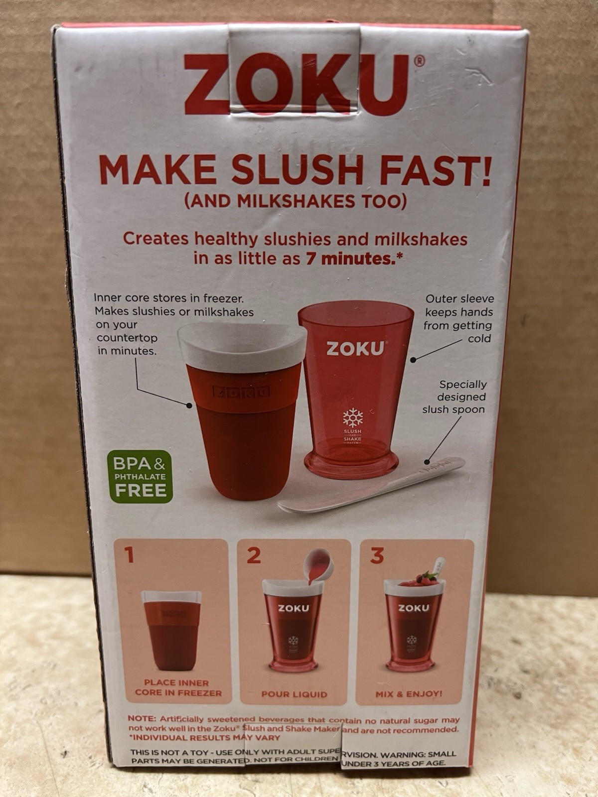 Original Slush and Shake Maker, Slushy Cup for Quick Frozen Homemade Treats