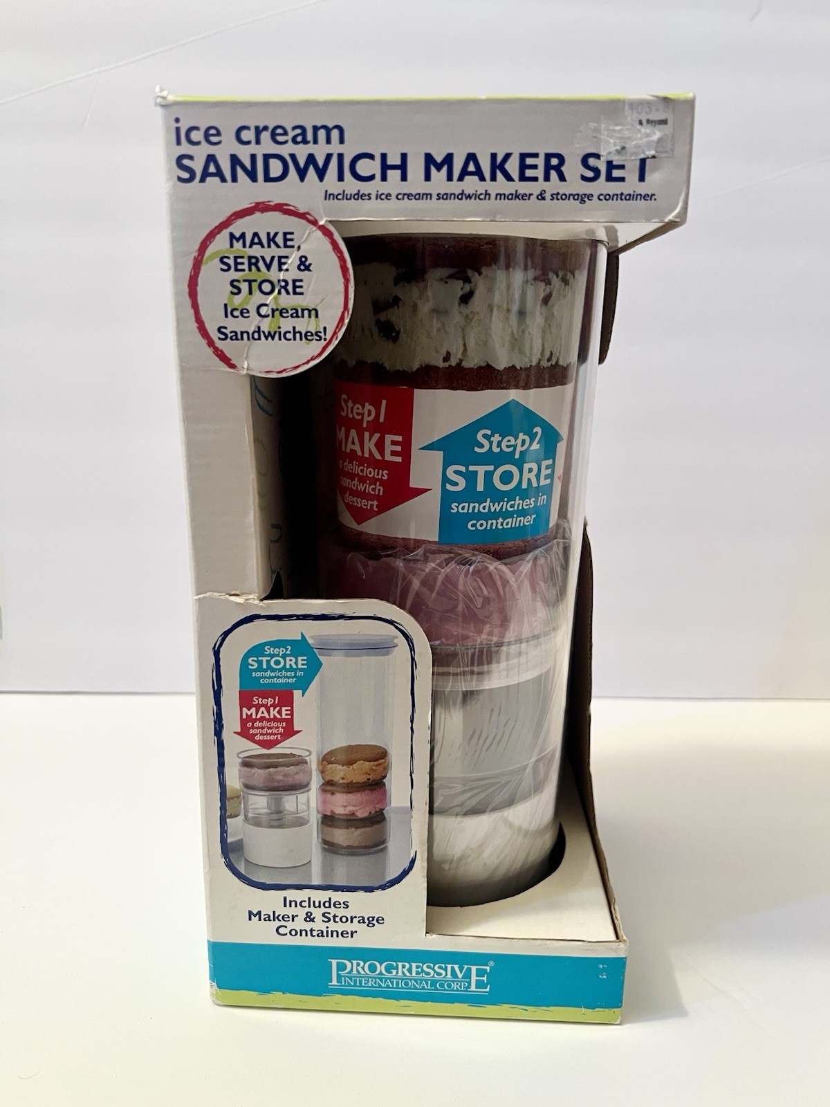 Ice Cream Sandwich Maker Set “NEW” Includes Storage container.