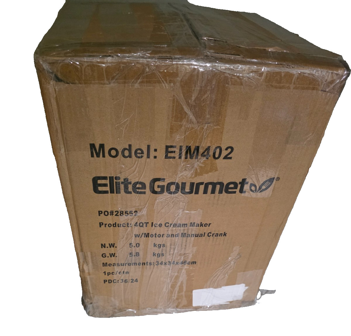 4 Qt. Old Fashioned Pine Bucket Electric or Manual Ice Cream Maker