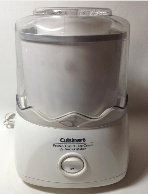 Cuisinart Frozen Yogurt-Ice Cream-Sorbet Maker 1.5 Quarts CIM-20Tested Works