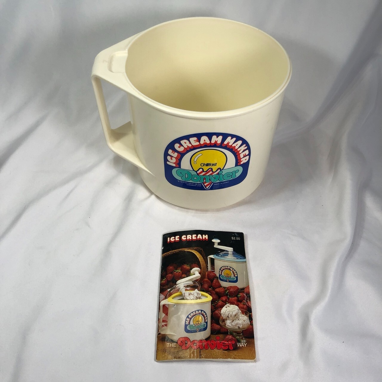 Donvier ChillFast Ice Cream Maker Outer Case Base Bowl Replacement Part & Book