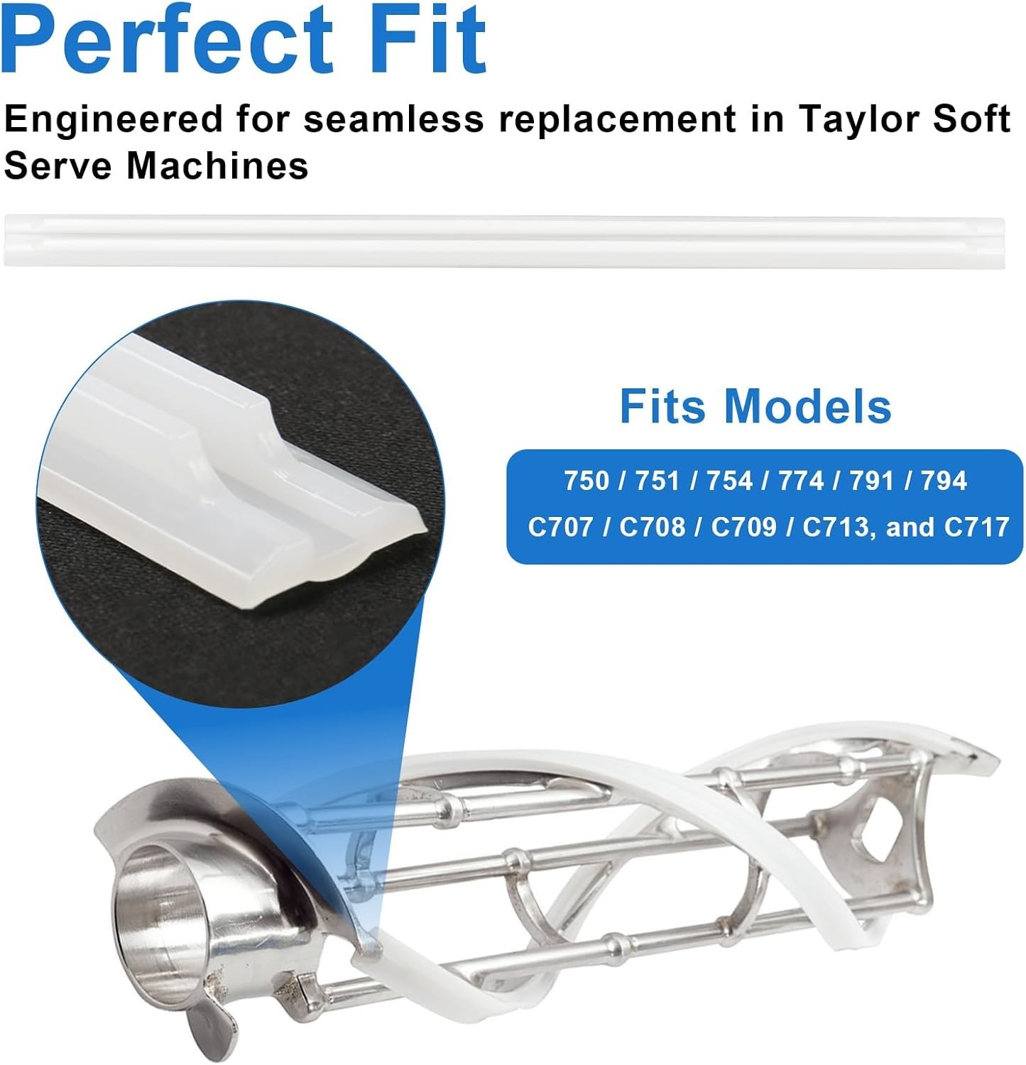 Replacement 17″ Scraper Blade Set for Taylor Models – Perfect Soft Serve Texture