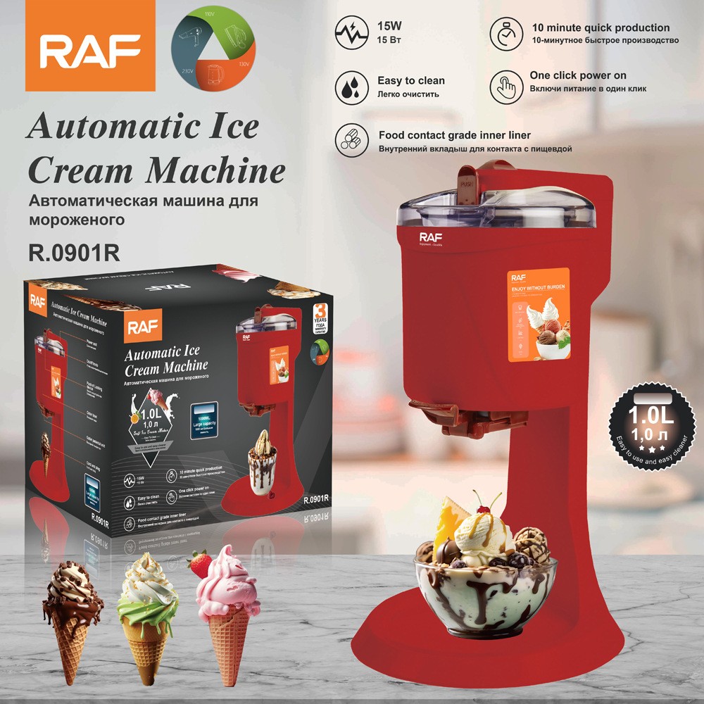 Electric Ice Cream Maker Frozen DIY Dessert Fruit Yoghurt Machine Home Kitchen