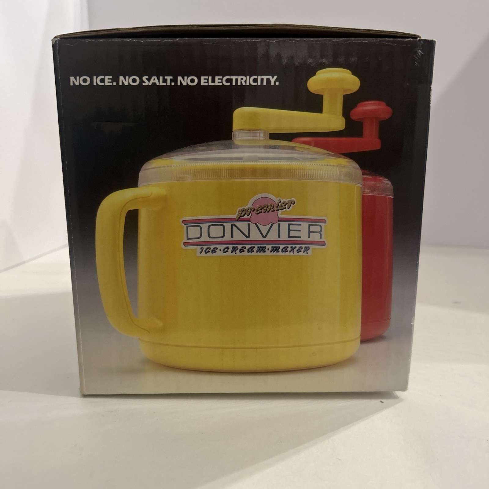 Donvier Premier Ice Cream Maker 1 Pint Manual Hand Crank – Open Box