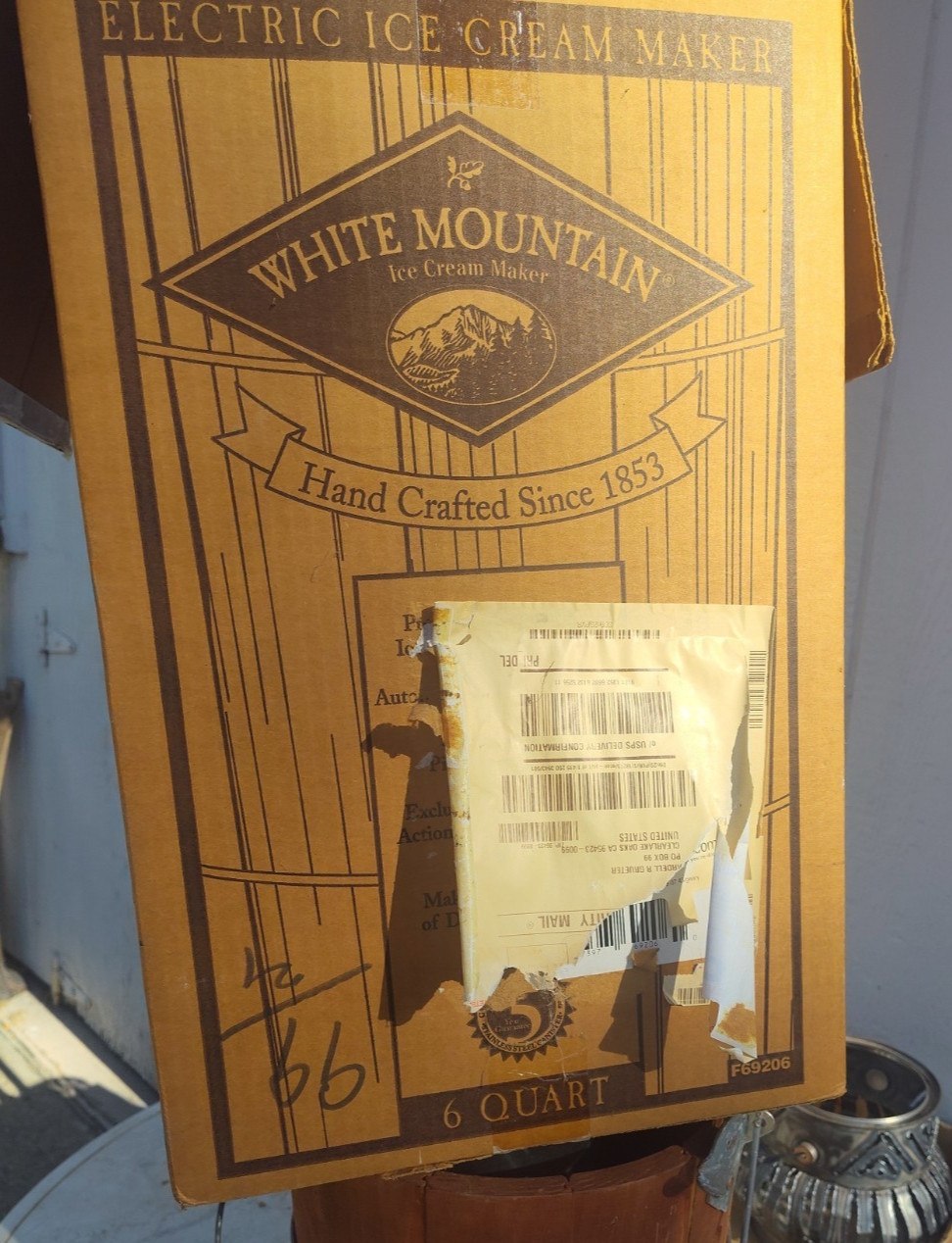 White Mountain 6 Qt Electric Ice Cream Freezer Maker Wood Bucket