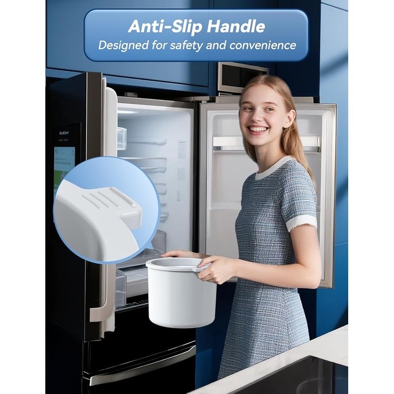 Versatile Ice Cream Maker Sorbet Gelato Frozen Yogurt Low Noise Easy Clean New