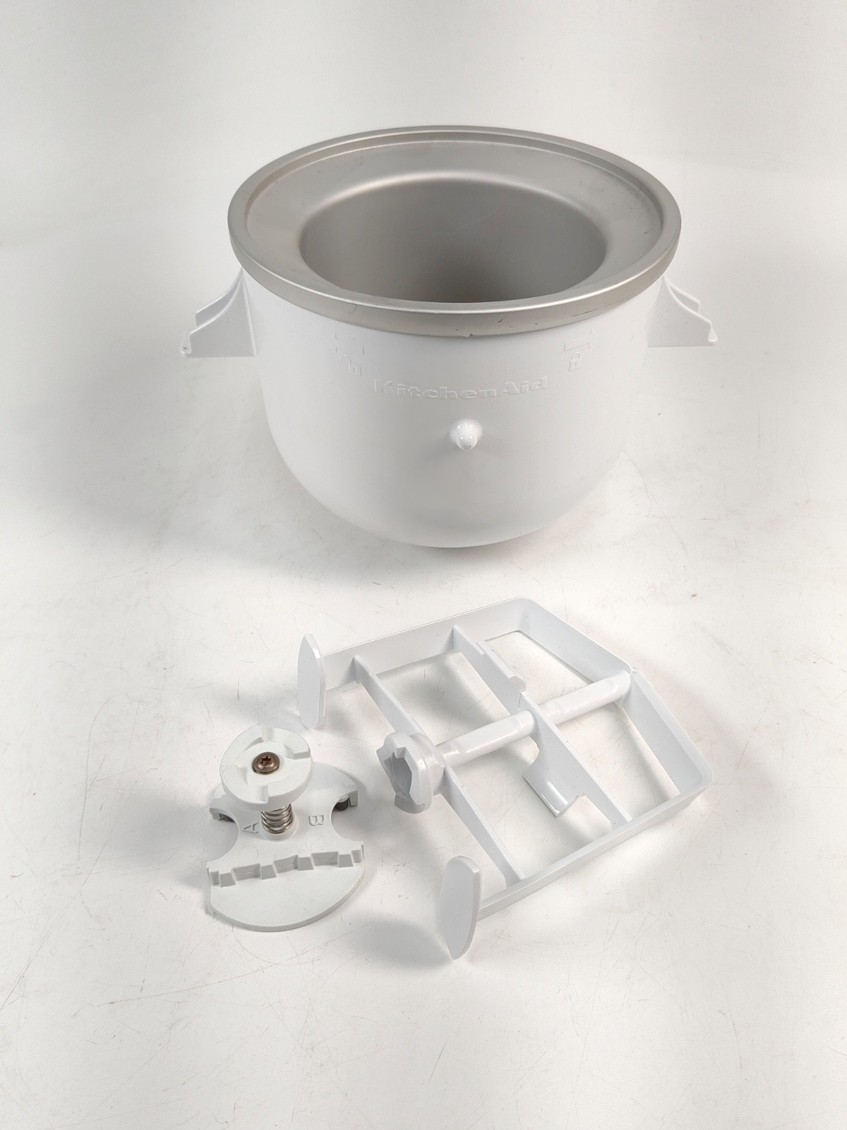 KitchenAid Ice Cream Maker Stand Mixer Attachment (KICA0WH) 2 Qts Freezer Bowl