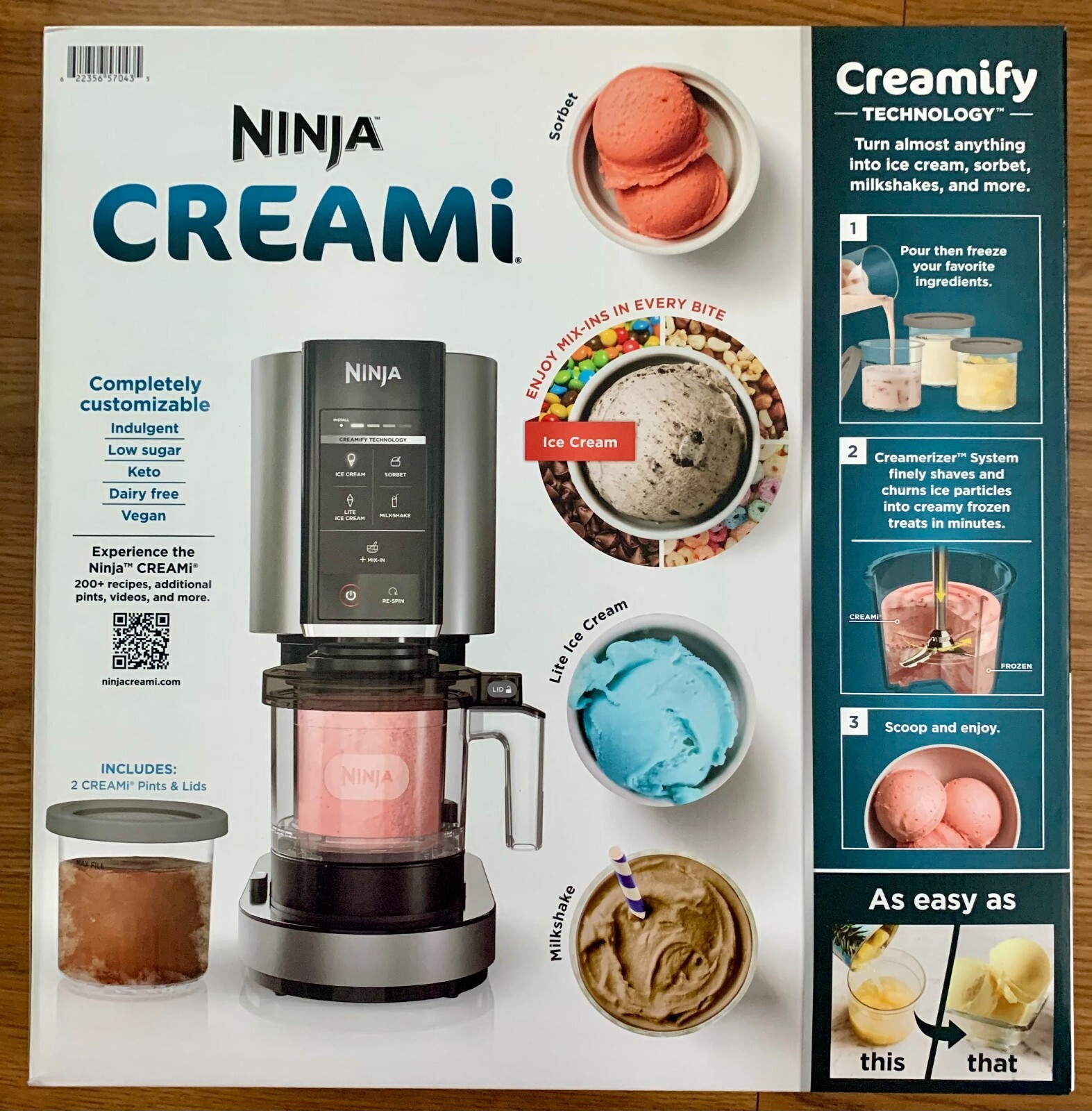 NEW Ninja CREAMi, Ice Cream Maker, 5 One-Touch Programs (NC300) *SHIPS SAME DAY*