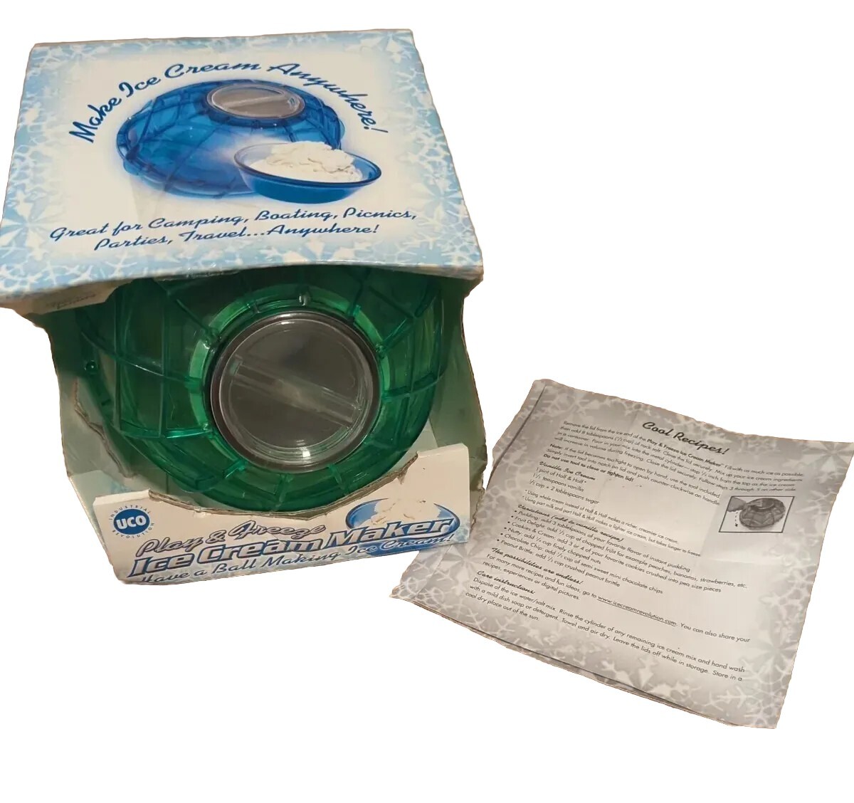 Camper’s Dream UCO Play & Freeze Green Color Ice Cream Maker
