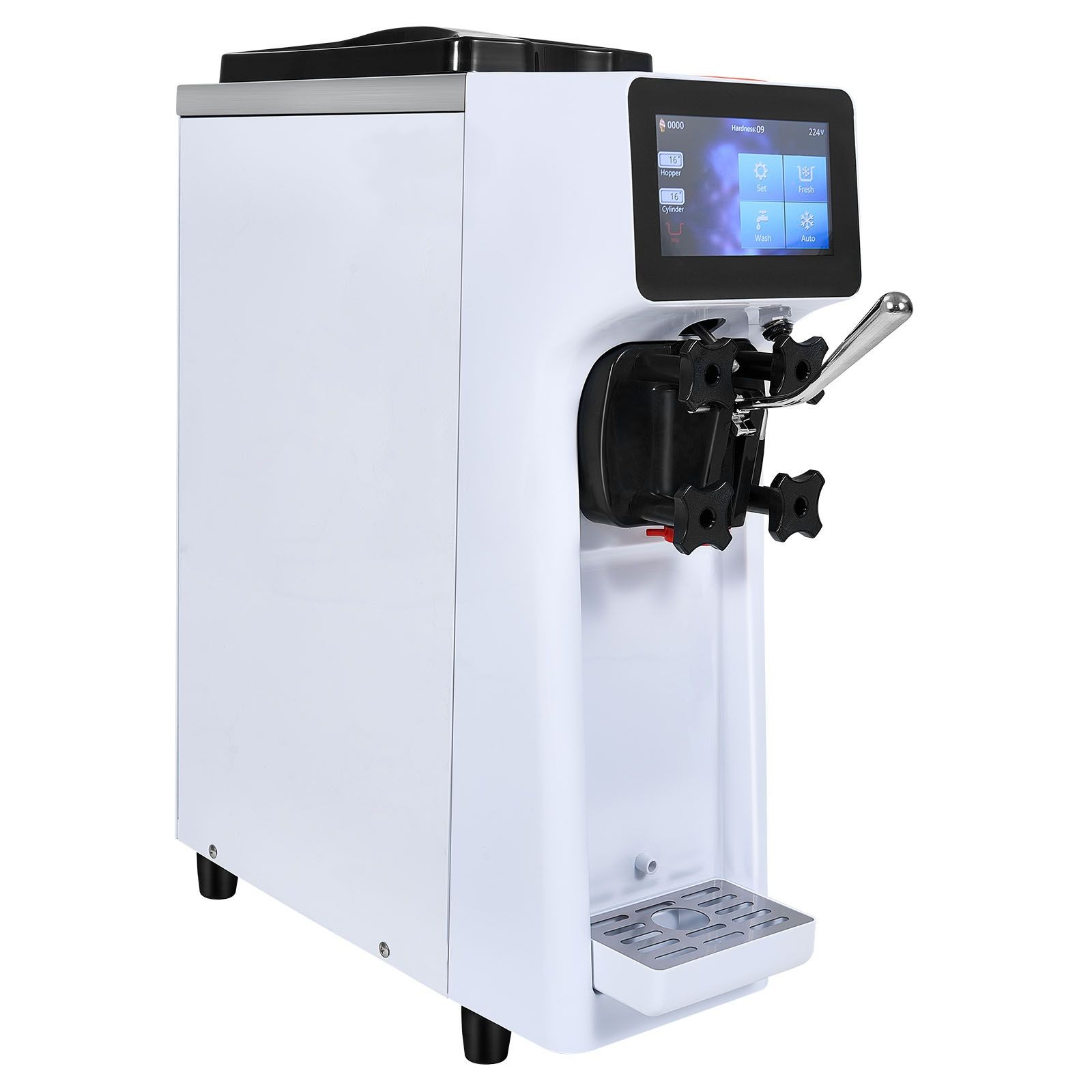 10.6QT/H Commercial Ice Cream Maker, 1000W Touch Screen