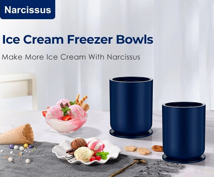 Cooling Bowl for Narcissus Electric Ice Cream Maker BL300 Bowl Only, New in Box