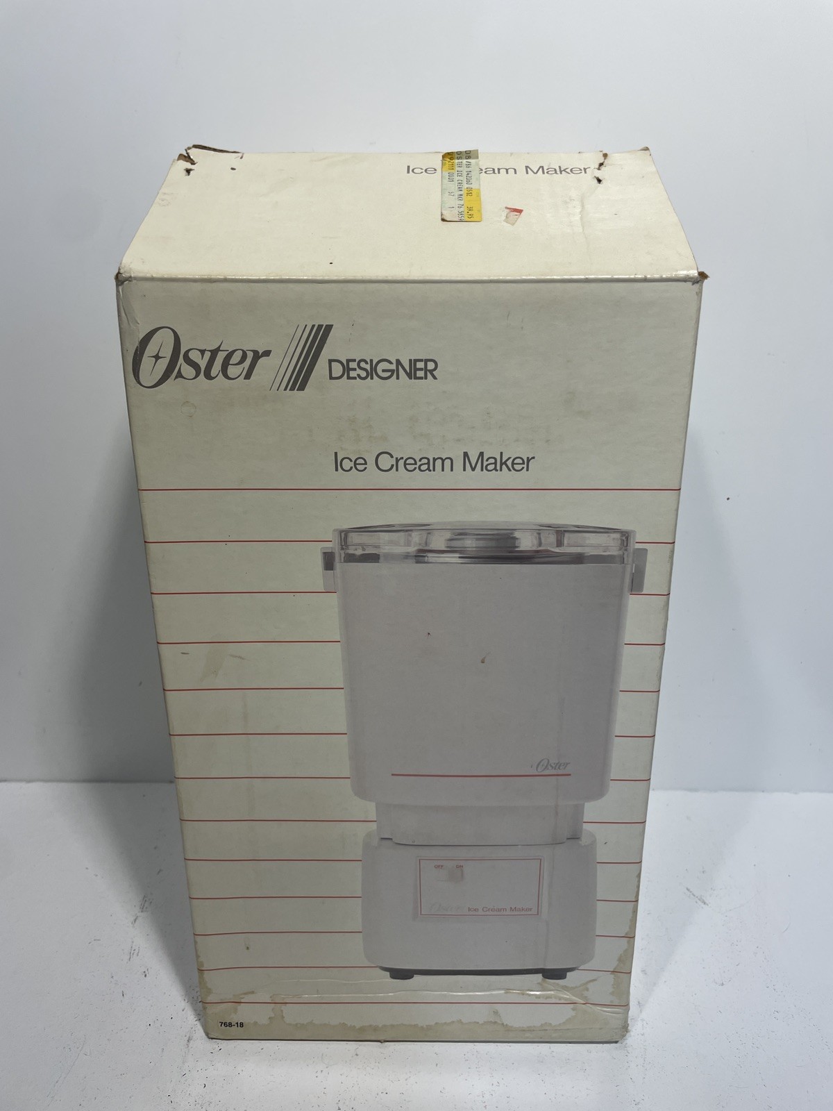 Vintage 1985 Oster Designer Ice Cream Maker #768-18 – New Old Stock – Open Box