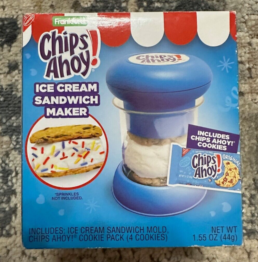Frankford chips ahoy ice cream Cookie sandwich maker Plastic New Open Box