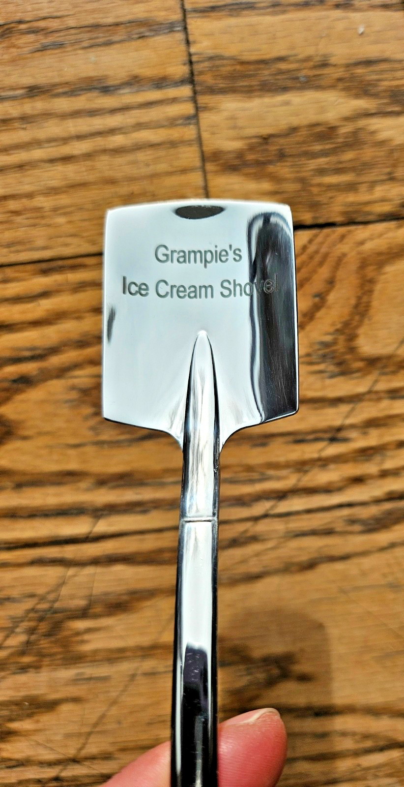 Grampies Ice Cream Shovel Spoon – Stainless Steel Dessert Scoop – New (Box Damag