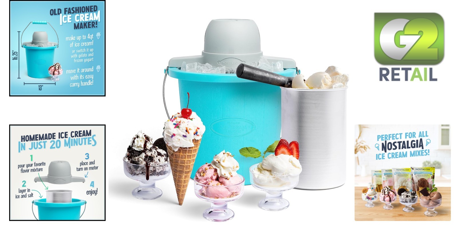 4 Quart Electric Ice Cream Maker – Fun Kitchen Appliance for Family Delights
