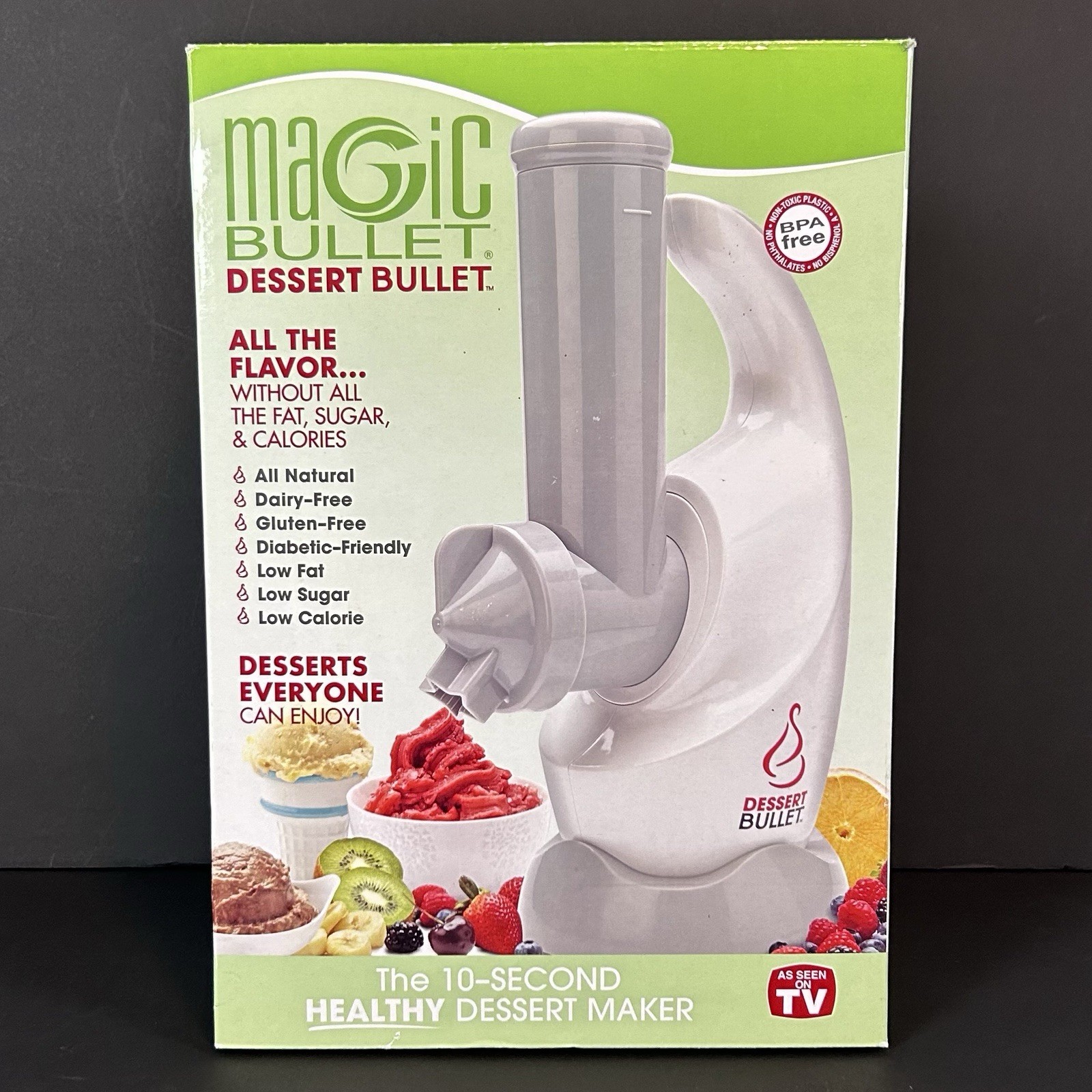 Magic Bullet Dessert Bullet 10 Second Healthy Dessert Maker, New Open Box