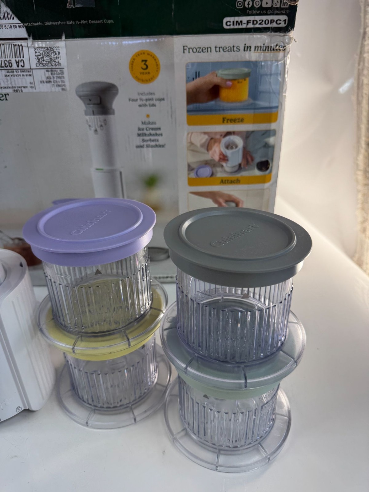 Cuisinart FastFreeze Ice Cream Maker CIM-FD20PC1 Frozen Dessert Machine
