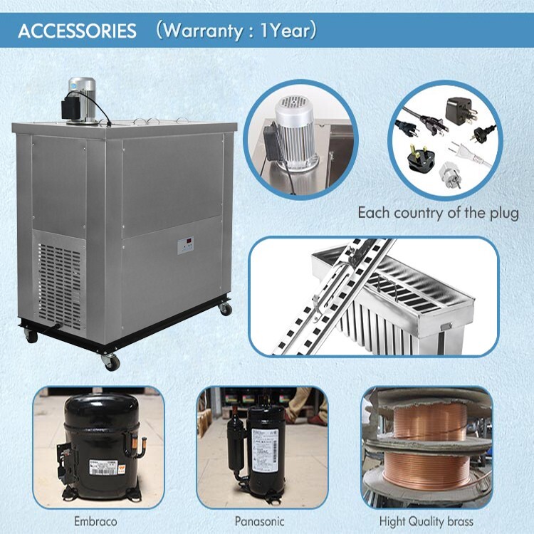 Kolice Commercial 3 Brazilian slim mold ice Popsicle Machine,ice Lolly Machine