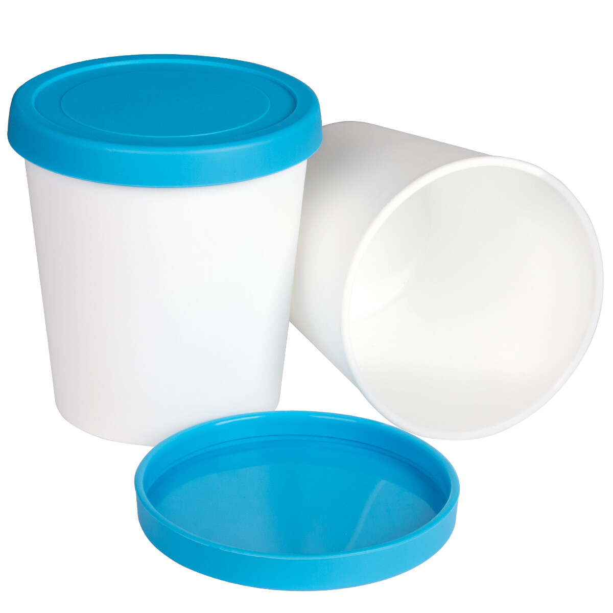 2/4Pack Ice Cream Containers Freezer Storage Tubs 1 qt Reusable Container w/ Lid