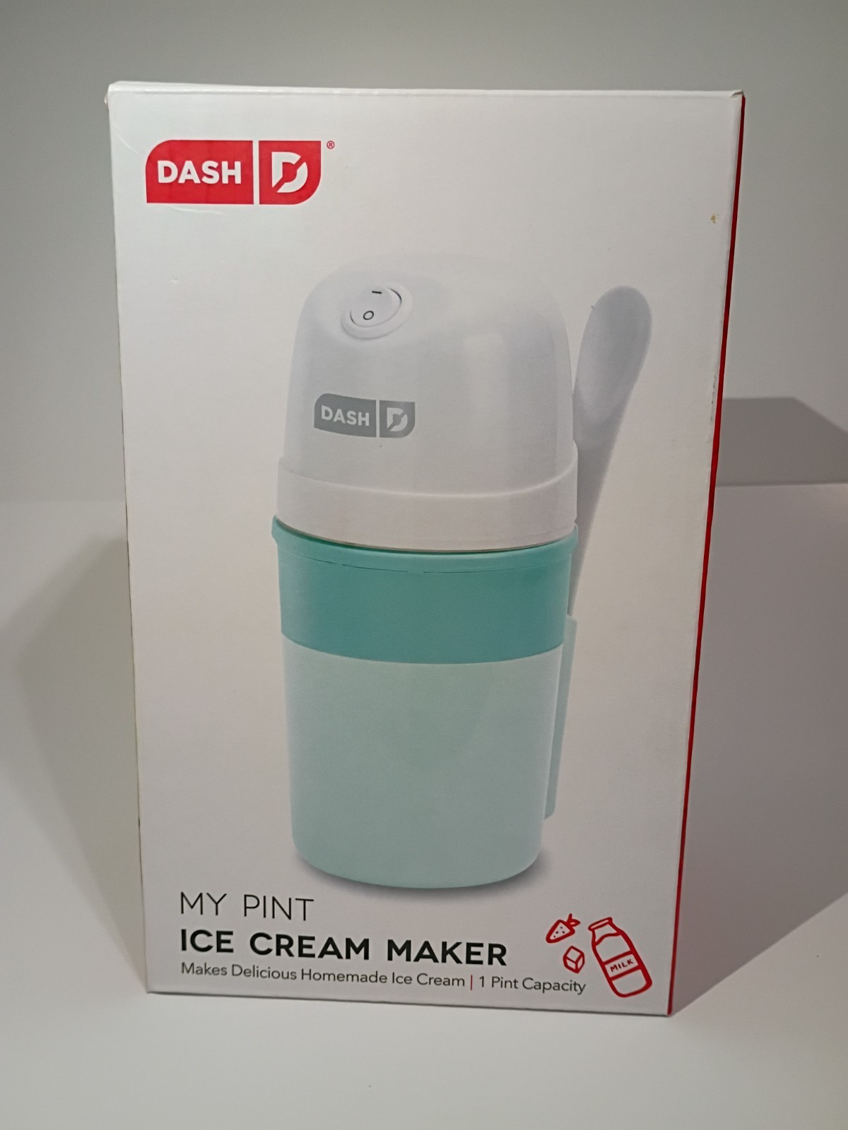 Dash My Pint Ice Cream Maker – Teal – 1 Pint (1.6 Cups) – New, Open Box
