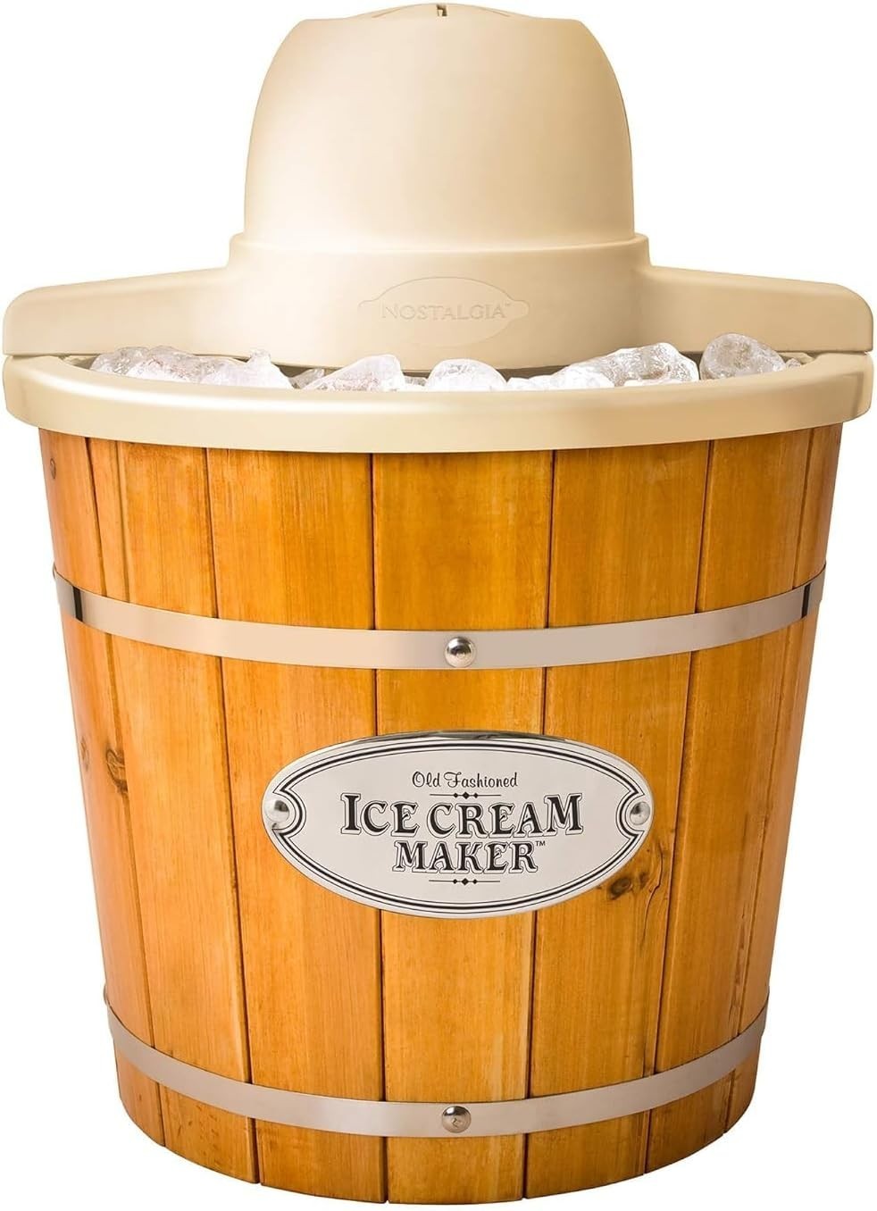 Vintage 4 Qt Electric Ice Cream Maker – Effortless Gelato & Yogurt in Minutes