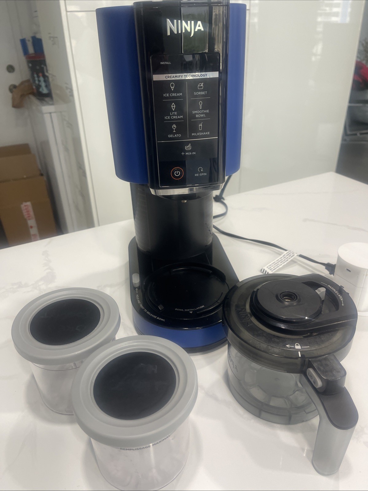 NINJA Creami Blue Ice Cream Sorbet Milkshake Smoothie Maker with 1 Pint