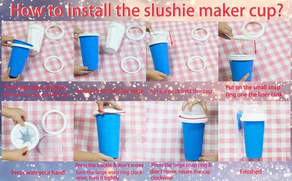 Slushy Maker Cup Milk Cola Juice Squeeze Cup Magic Quick Freeze Cup Cooling Cup