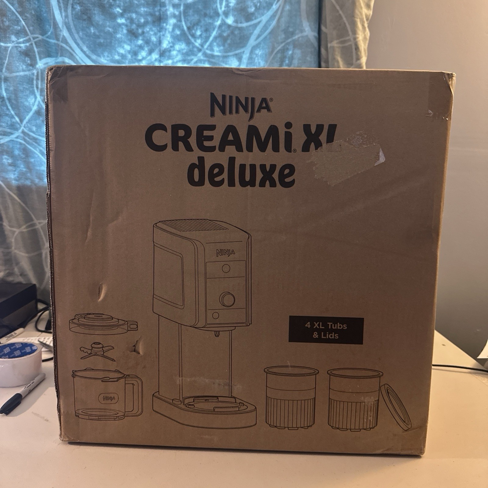 Ninja CREAMi Deluxe NC501 Electric Ice Cream Maker 800W 24 oz MINT Brand New