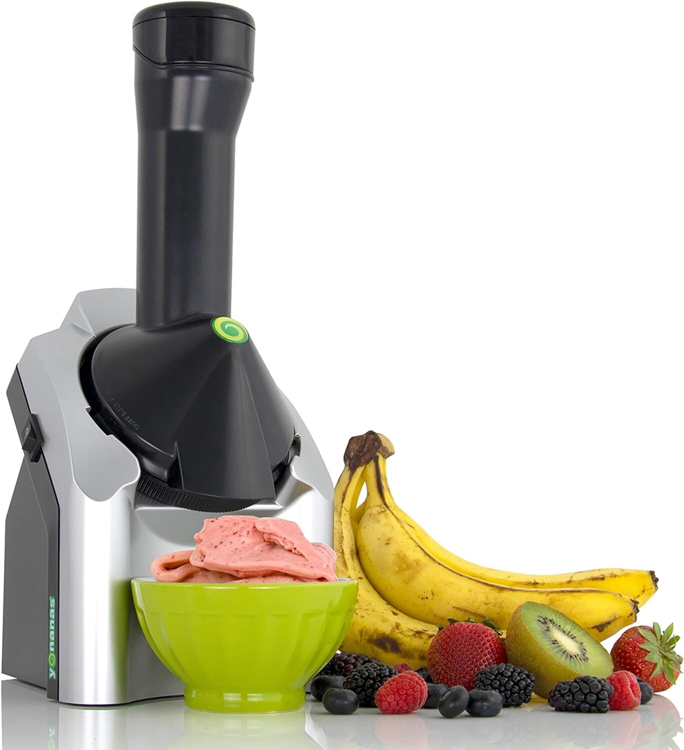 Yonanas 902 Classic Vegan Dairy-Free Frozen Fruit Soft Serve Maker 200W Silver