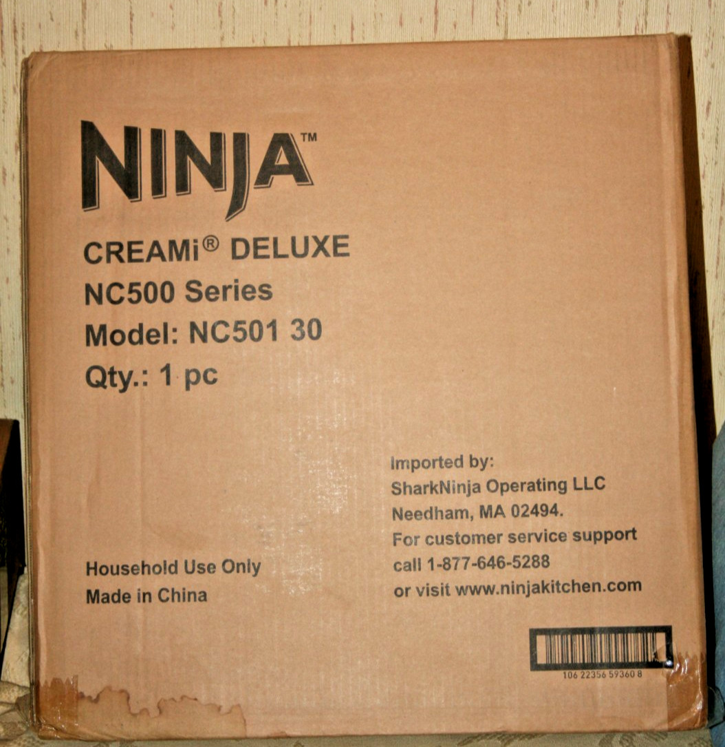 Ninja Creami Deluxe NC501 Ice Cream Maker – Stone Silver