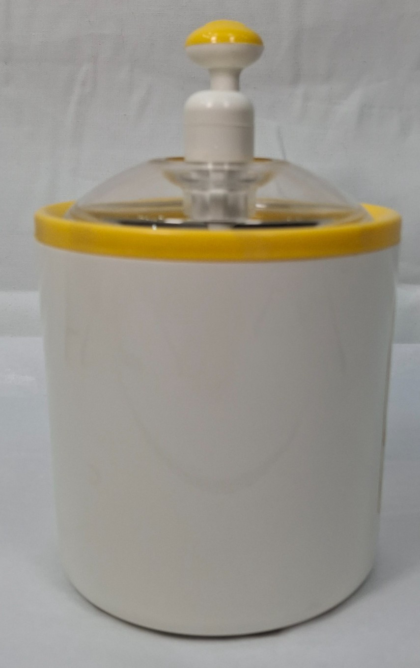 1980’s DONVIER Half-Pint Manual Hand Crank Ice Cream Maker with Recipe Guide