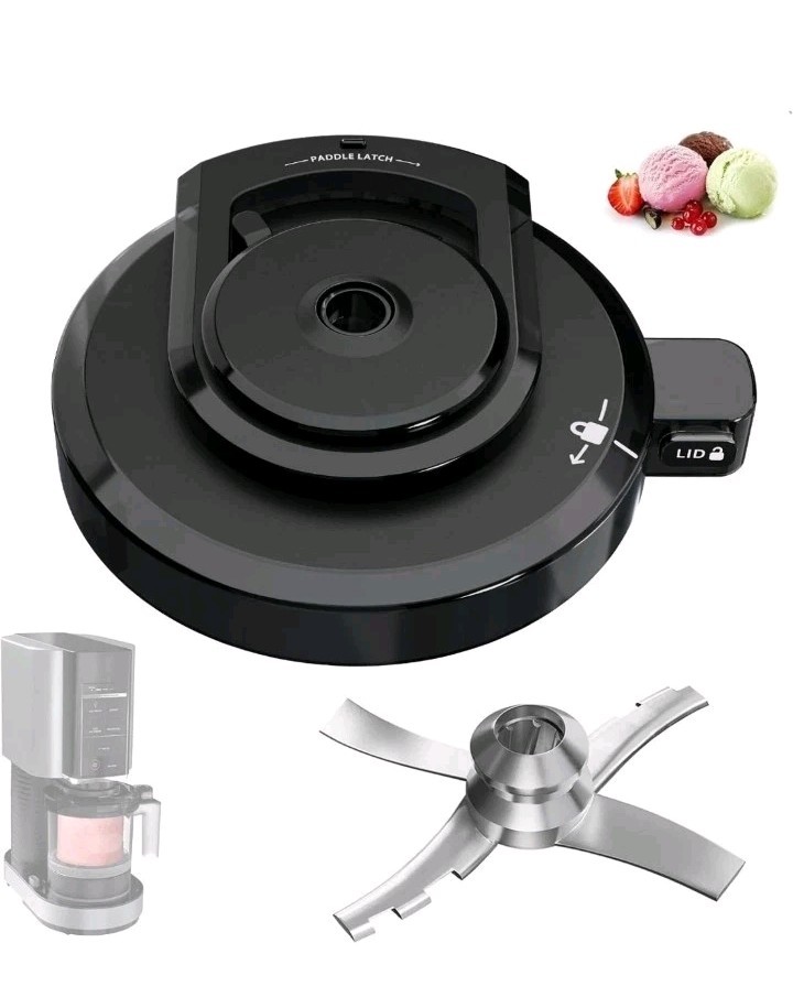 Ninja CREAMi NC300 NC301 Replacement Lid & Blade Kit Ice Cream Maker New