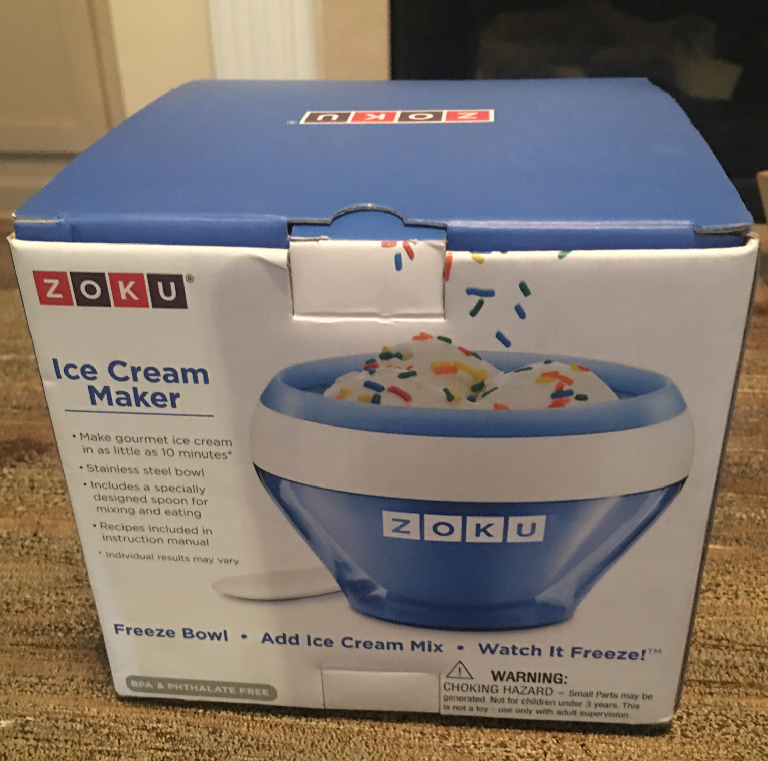 New Zoku Ice Cream, Sorbet, Gelato Maker. Makes Ice cream In 10 Minutes!!!!