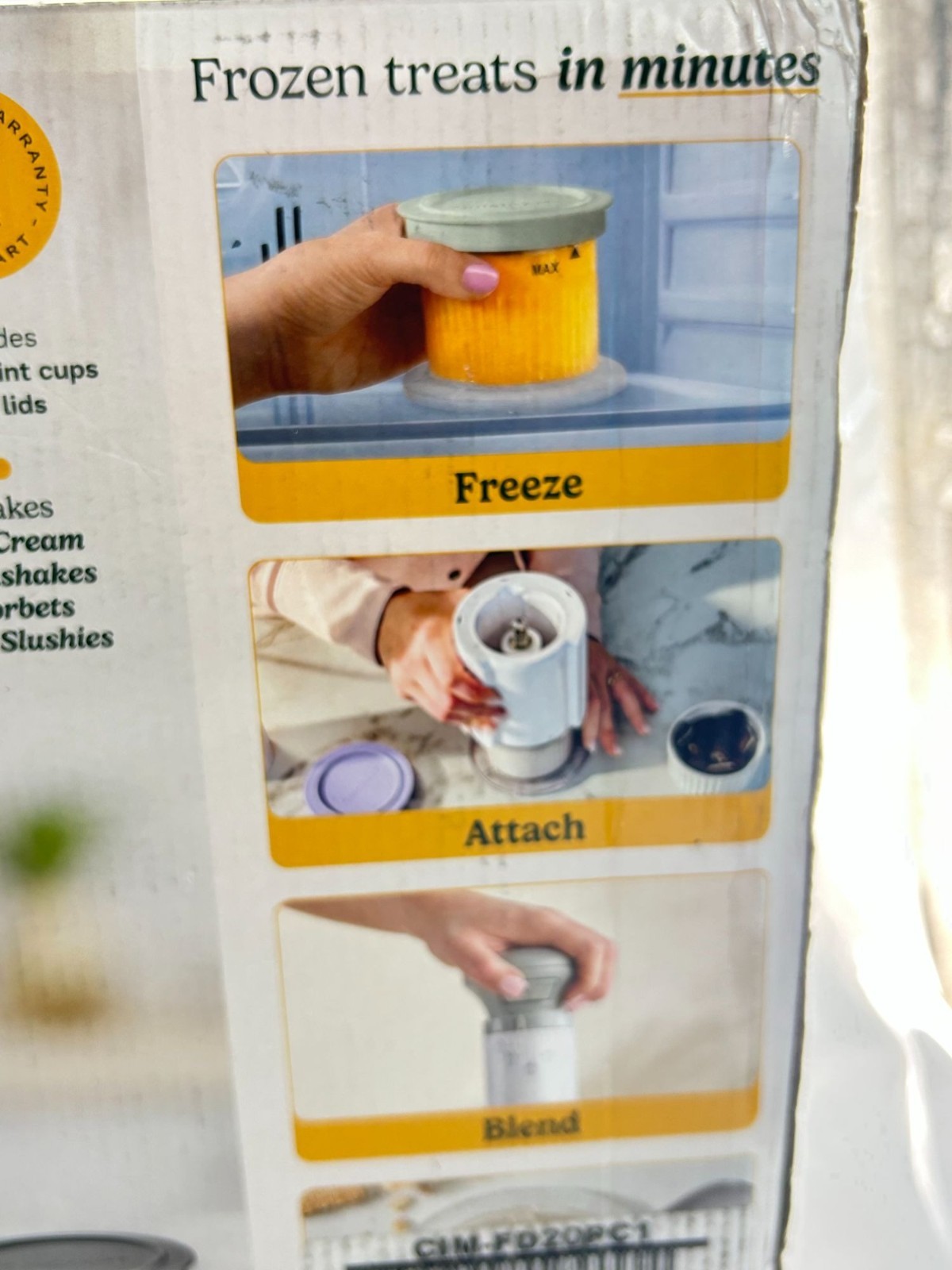 Cuisinart FastFreeze Ice Cream Maker CIM-FD20PC1 Frozen Dessert Machine