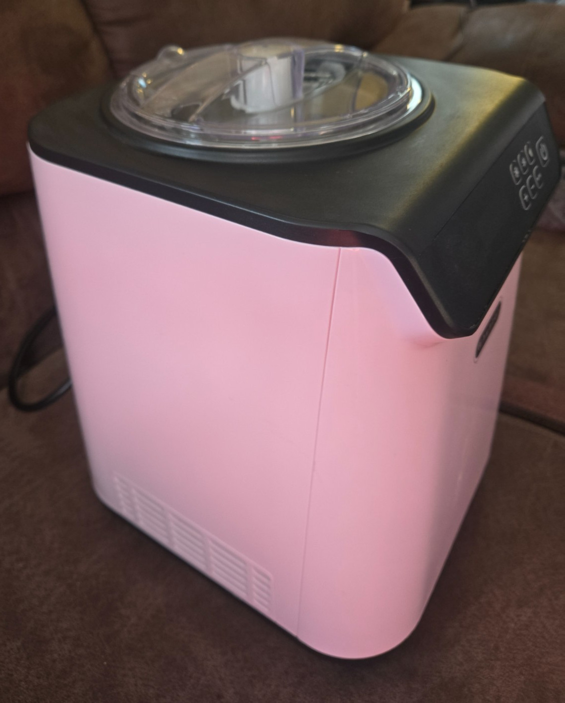 1.28 Qt. Automatic Ice Cream Maker Compressor Upright W/ Stainless Steel Bowl &