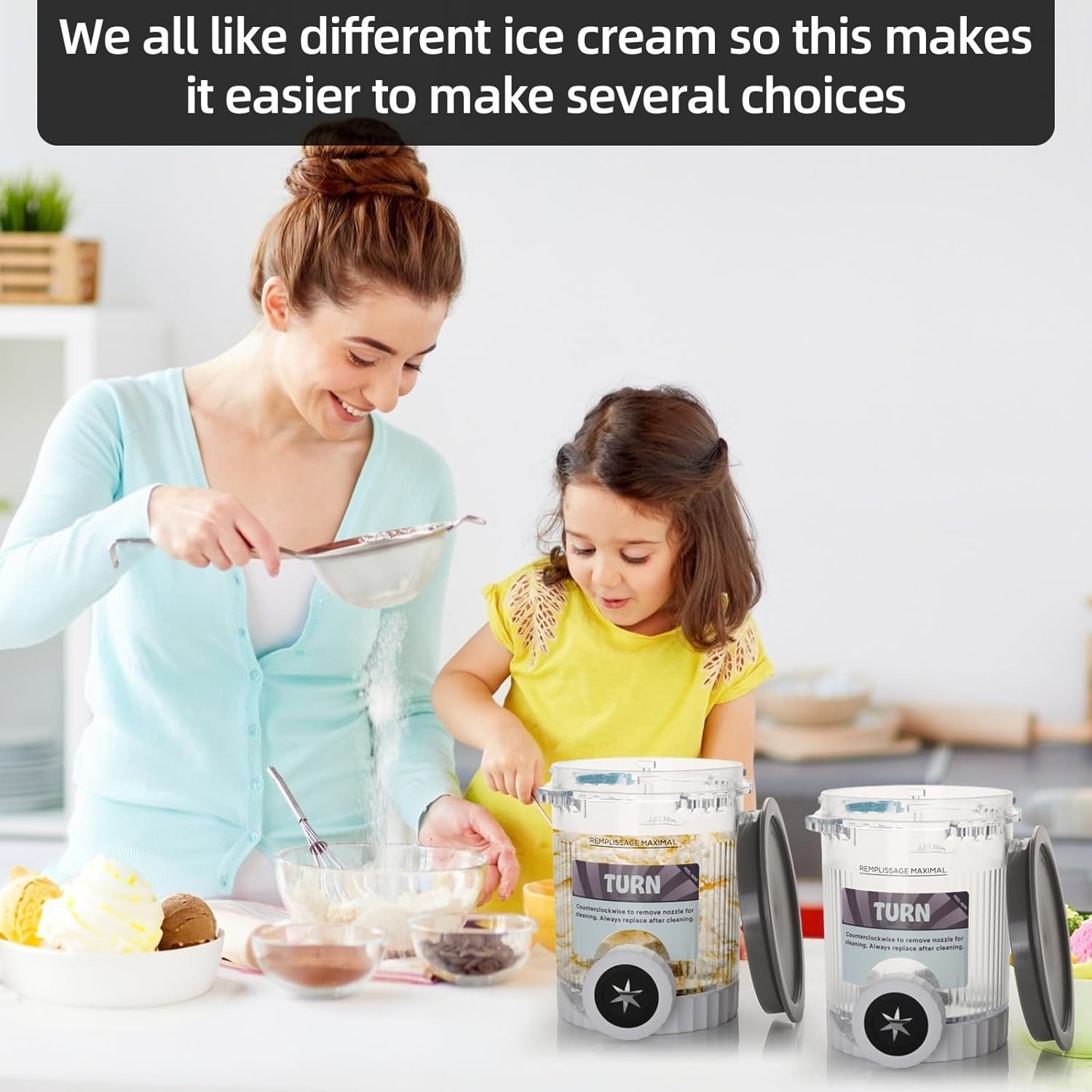 Swirl Ice Cream Cups for NC700 Makers, 4 Pack
