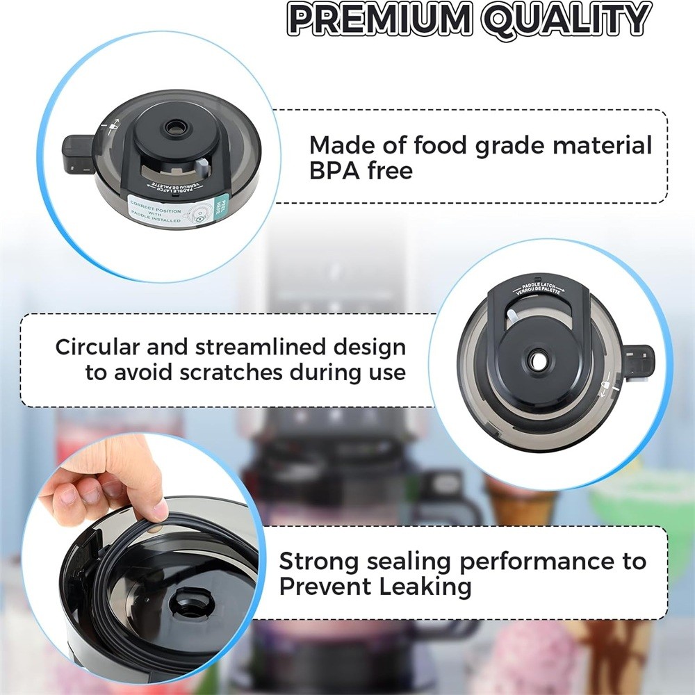 NC301 Outer Bowl Lid Compatible with Ninja Ice Cream Maker NC301 CN301CO CN305A