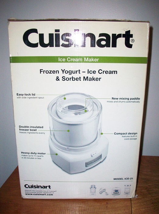 NEW Cuisinart ICE-21 Automatic 1.5 Quart Ice Cream Frozen Yogurt Sorbet Maker