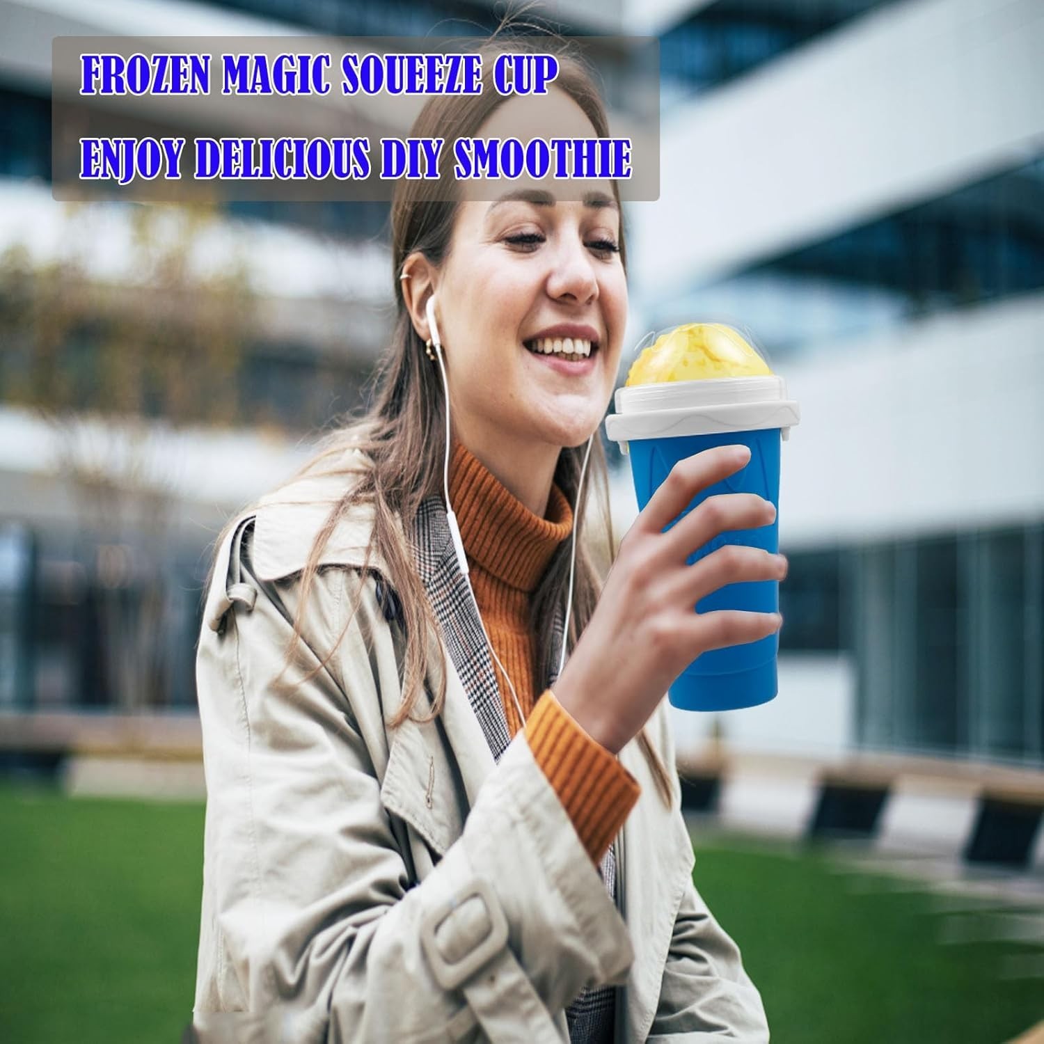 Slushy Maker Cup Milk Cola Juice Squeeze Cup Magic Quick Freeze Cup Cooling Cup