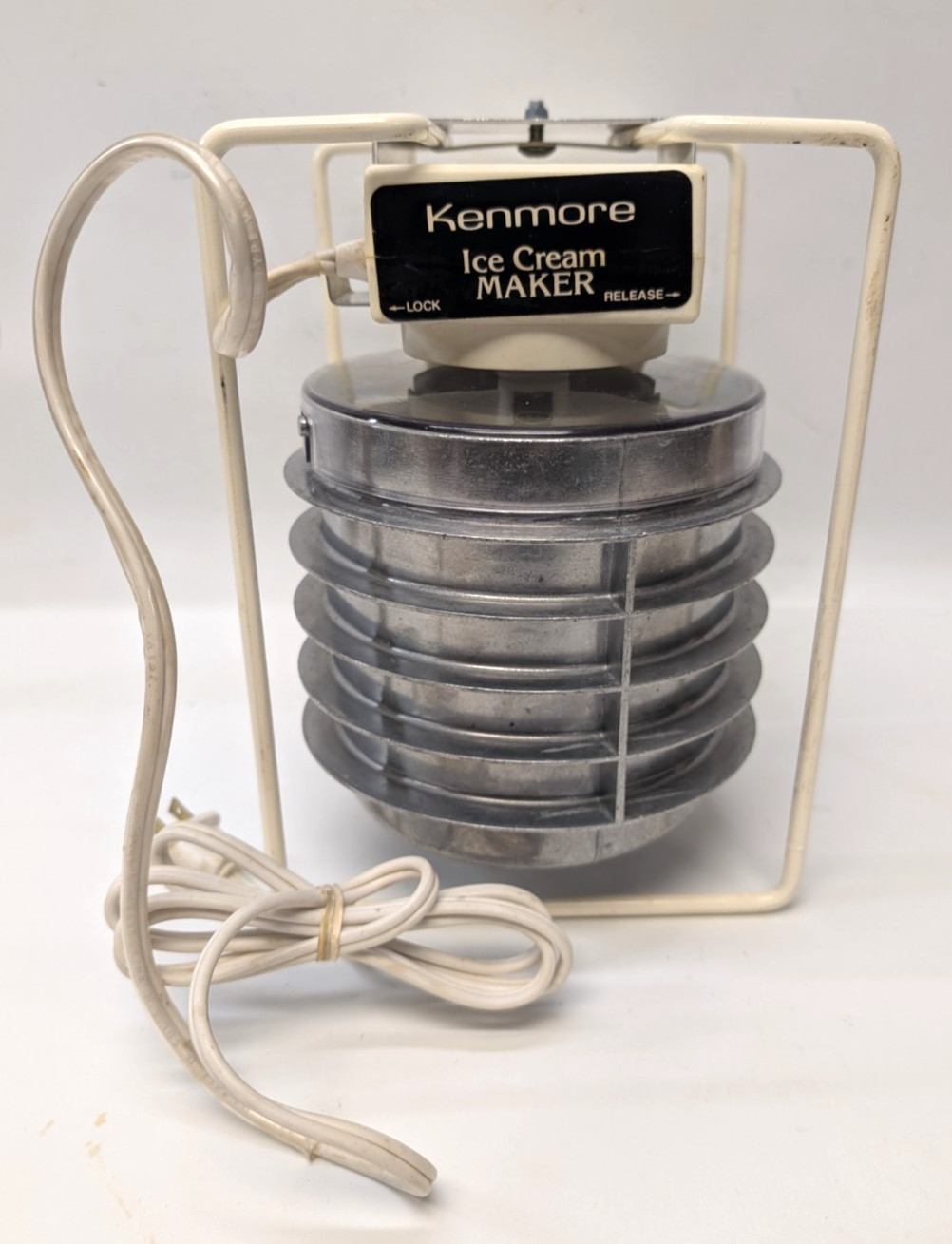 Vint Kenmore Sears Freezer Electric Ice Cream Machine Works Inside Your Freezer