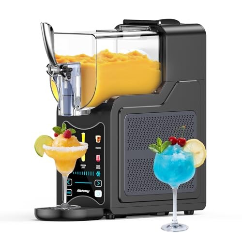 RICHDAY SLUSHIE MACHINE FOR HOME 88OZ FROZEN DRINK MAKER NO ICE SL-3025 – GRAY