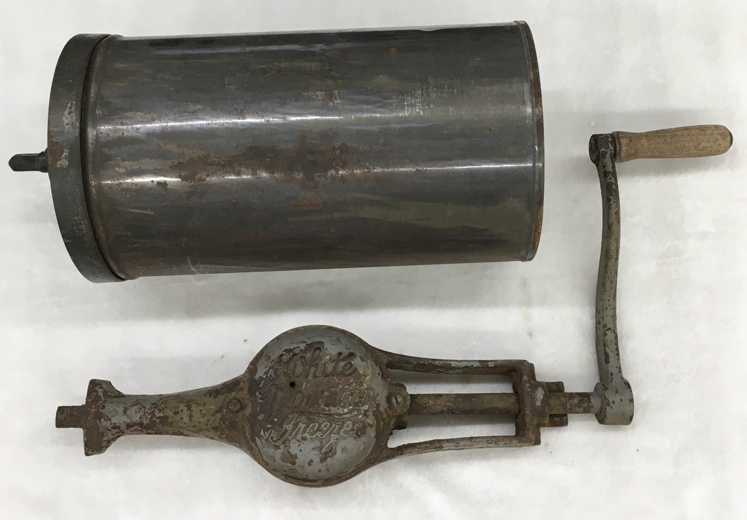 Vintage White Mountain 4 Qt Hand Crank Ice Cream Freezer PARTS c5