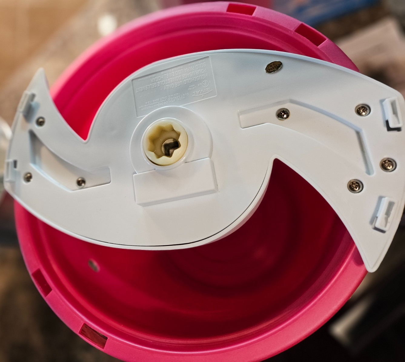 Ice Cream Maker Yogurt Sorbet 4 Quart Pink Rival Electric Homemade