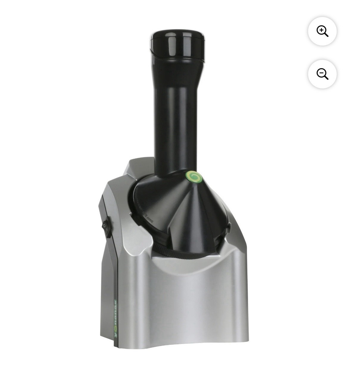 Yonanas Frozen Dessert Maker 200W Electric Black/Silver Base & Plunger