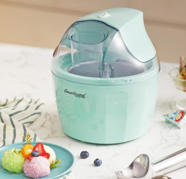 Freezer Bowl Automatic Easy Homemade Electric Ice Cream Maker Ingredient Chute